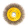 Denzel Ushm brush, 125 mm, M14, plate, twisted stainless wire 0.3 mm