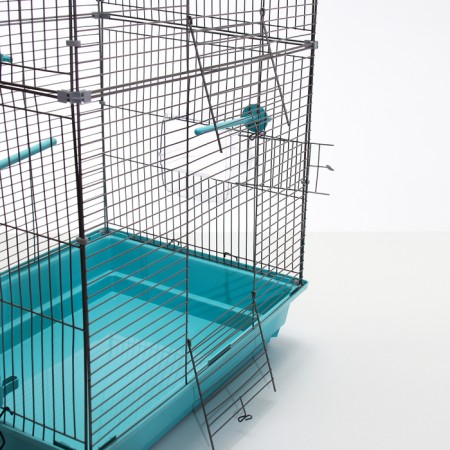 Birds Cage "Pigzon" No. 104-B, collapsible, 2 sections, 58 x 40 x 88 cm, turquoise-18