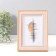 Photo frame plastic 10x15 cm "Antik" Pink with a white stripe 1.5x14x19 cm