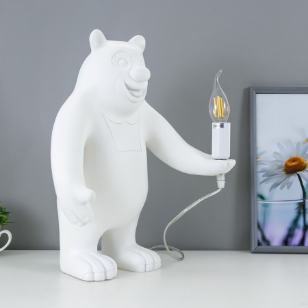 Bear 1x40W desktop E14 white 30x30x41cm-3