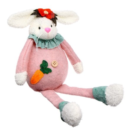 Soft toy "Bunny with carrots", light