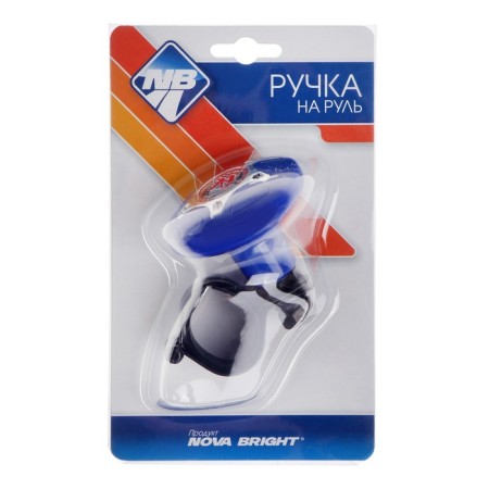 Handle on the steering wheel Nova Bright, blue / chrome-7