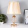 Table lamp "Adventurism" 1x60W E27 gold belt backlight 29x29x43 cm Risalux