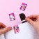 A postcard with magnetic bookmarks "The sweetest!" Unicorn, Minnie Mouse, 4 pcs.