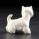 Porcelain figurine "West Heyland White Terrier, stands", 7 cm