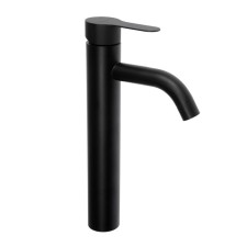 Zein Z87 sink mixer, single -leaf, short spout, stainless steel, black