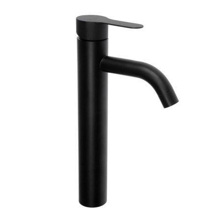 Zein Z87 sink mixer, single -leaf, short spout, stainless steel, black