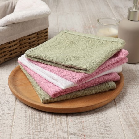 Set of terry napkins "Flowers" 30x30 cm -5pcs, 100% HL, 340g/m2-1