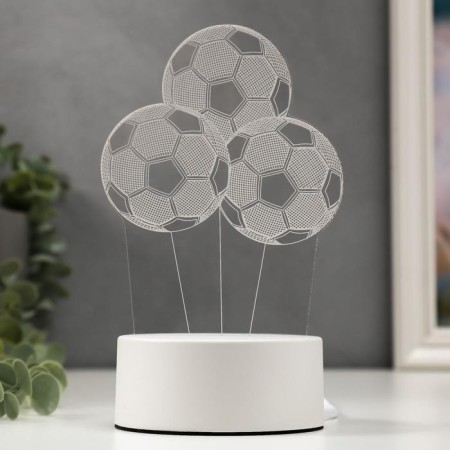 Three goals lamp from the network 9.5x11.5x20 cm Risalux-1
