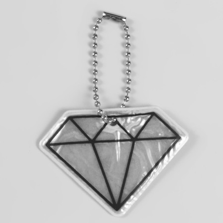 The reflective element "Diamond", bilateral, 5.5 × 4 cm, color mix-4