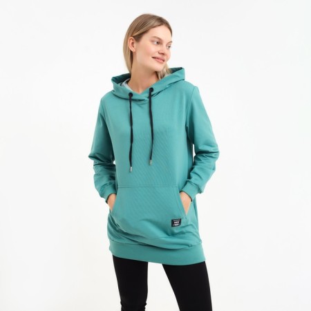 Female hoodies, menthol color, size 46