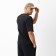 Men's T-shirt from organic cotton Minaku Regular Fit: Black color, rr 48