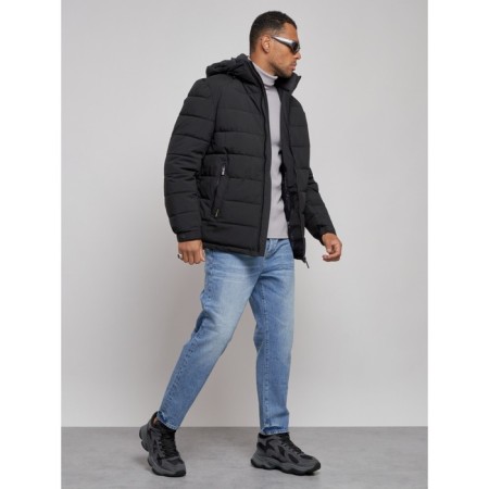 Sports male winter, size 50, black color-1