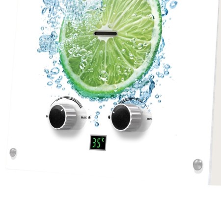 Gas column Ballu Gwh 10 Fiery Glass Lime, 20 kW, wall, white-5