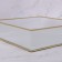 Organizer for storage "RipPles", glass, with a mirror -bottom, 1 section, 24 × 24 × 6 cm, transparent/copper color