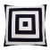 Pillowcase decorative Ethel Geometry "Squares" 40x40 cm, velor