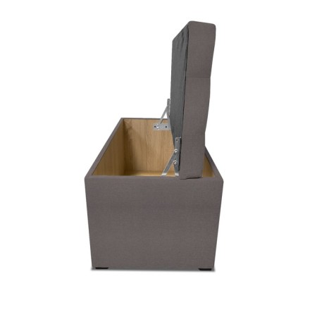 Puff with a lid and weighting, 800 × 400 × 420 mm, lunar matting, Latte color-4