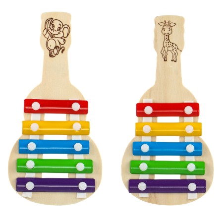 Metallophone "Guitar" 21 × 10.5 × 1.5 cm, 2 sticks, mix-5