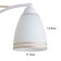Franix chandelier 3he27 40w is white 54x54x30 cm Bayerlux