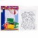 Set for creativity: EVA applique with crumbs and coloring - Stickers "Transport"