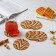 Set of arrangements for hot shares, 6 pcs, d = 10 cm