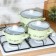 Set of pots "Lime", 3 subjects: 2.1/3.1/4 l, covers, induction, color light green