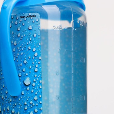 A bottle for feeding "Water for the baby", a classic throat, 250 ml., Cylinder, with handles-5