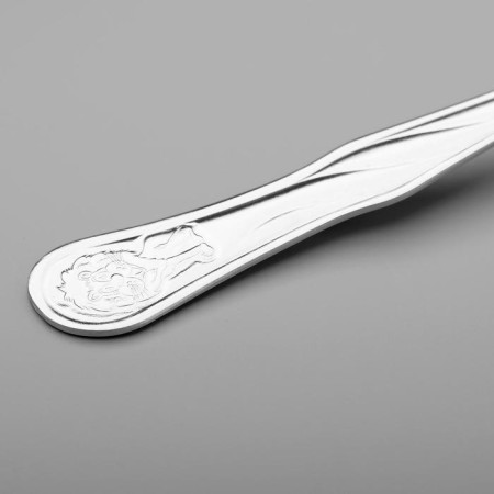 Tablespoon “Lyovushka”, h = 16 cm, thickness 1.2 mm, silver color-1