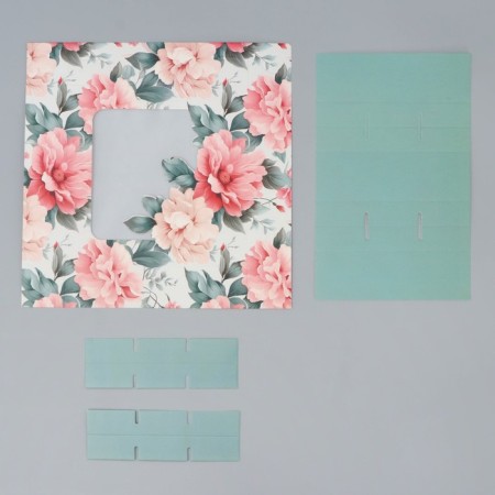 Box for sweets, confectionery packaging, 9 cells, “tenderness inside”, 14.7 x 14.7 x 3.5 cm-4