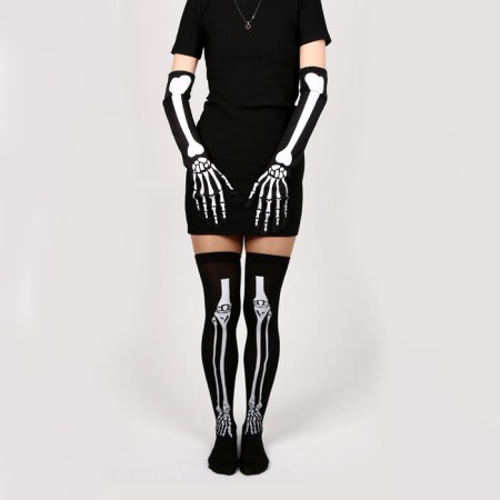 Carnival set "Bones": golfs, long gloves-1
