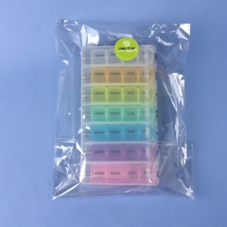 Airman - Organizer "Week", English letters, morning/day/evening/night, 10 × 20 × 3 cm, 7 containers of 4 sections, multi -colored-6