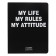 Universal diary for grade 1-11 My Life, integral cover, artificial leather, silkography, lies, 80 g/m2