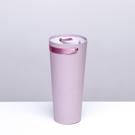 Carrying cone to flowers, dusty rose 10 x 14 x 30 cm-1