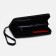 Male purse with zipper, department for bills, for maps, for coins, black color