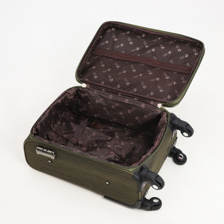 Small suitcase 20 "on lightning, code castle, with extension, khaki color-8