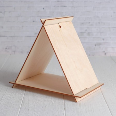 Wooden birdhouse - Bird feeder "hut"-2