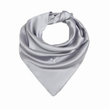 The scarf is plain, the color is gray, size 70x70