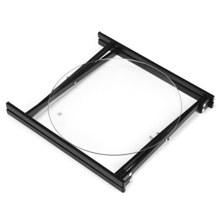 Coffee table "Moon" YS-8522, hardened glass 45x57 cm-5