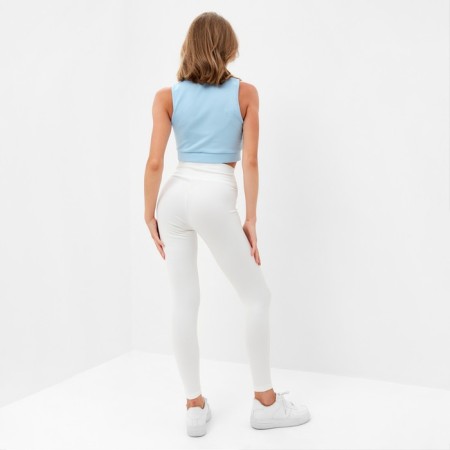 Pants (leggings) Sports female minku color white, rr 42-5