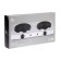 Electric tile Luazon LHP-003, 2 burners, 2000 watts, heater spiral, white
