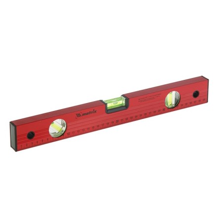 Matrix level, 40 cm, aluminum, 3 eyes, red, ruler