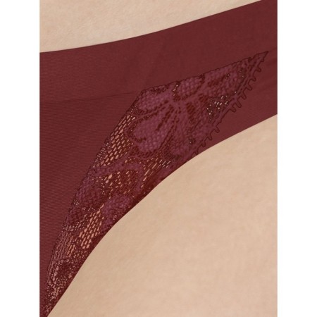 Female cowards, size l, burgundy color-1