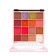 Palette of shadows for the eyelids, 16 colors
