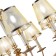 Suspended EVOLUCE lamp. Sle1115-203-08. Vinci. 8x60 watts, E14, 80x80x52 cm, color pink gold