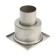 TIM BAD021001, 100 x 100 mm, d = 50 mm, vertical release, stainless steel