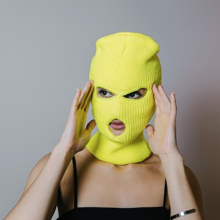 Balaclava, yellow color-1