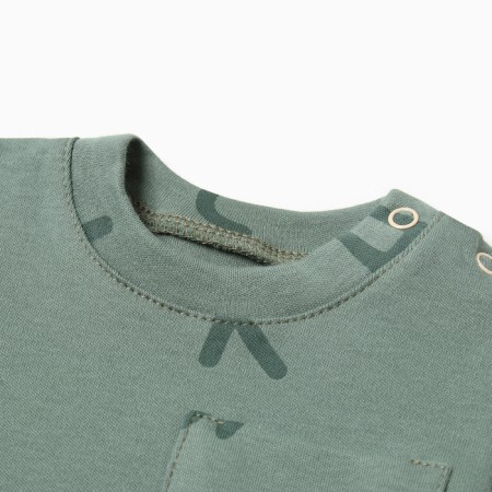 T-shirt Troshka I Ny, height 80-86 cm, khaki-1