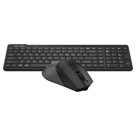 Keyboard + Mouse A4Tech FSTYLER FG2400 Air Claw: Black Mouse: Black USB Wireless Slim (106853-4