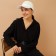 Cap female wicker minku Milk color, size 56-58
