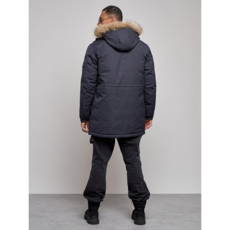 Lengered male winter, size 56, dark blue color-3